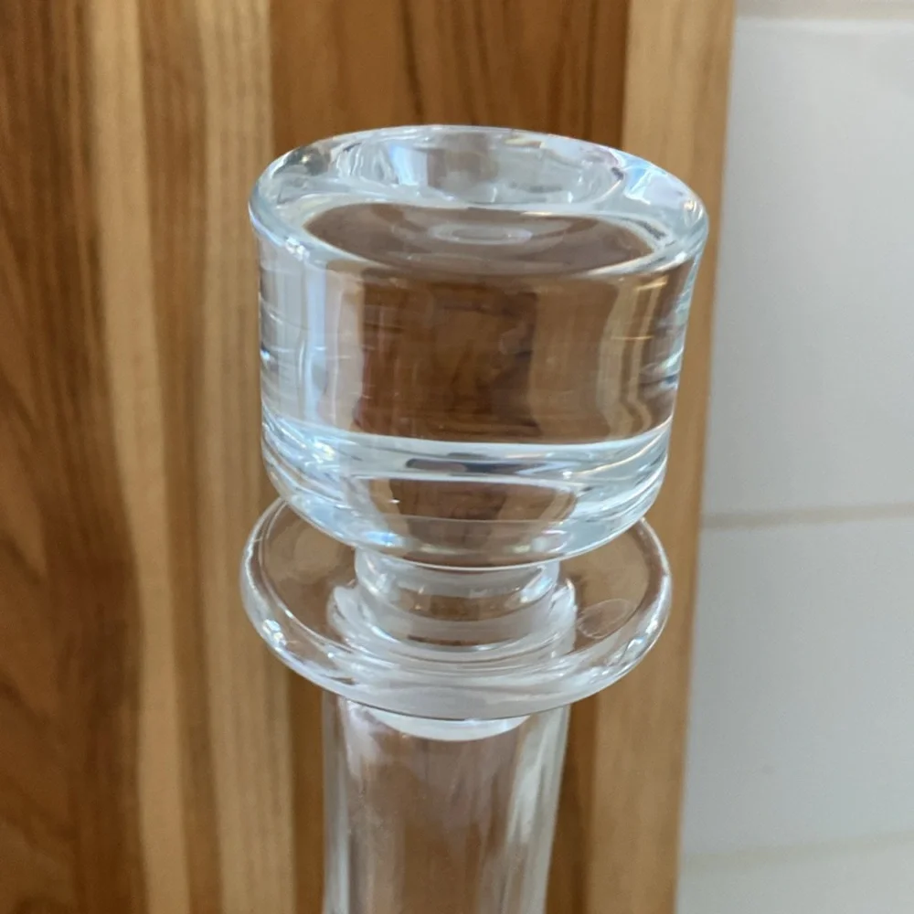 In great condition crystal Royal Doulton decanter with stopper .